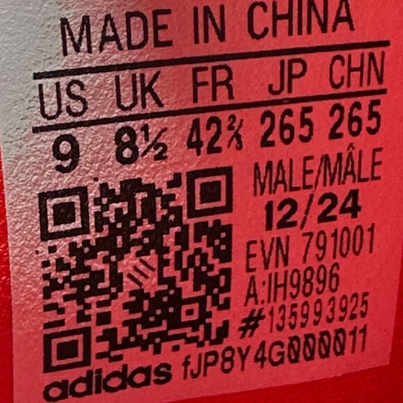 Men's Adidas Adizero ZG BOA Golf Cloud White Lucid Red Cleats IH9896 Size 9 - Picture 9 of 9